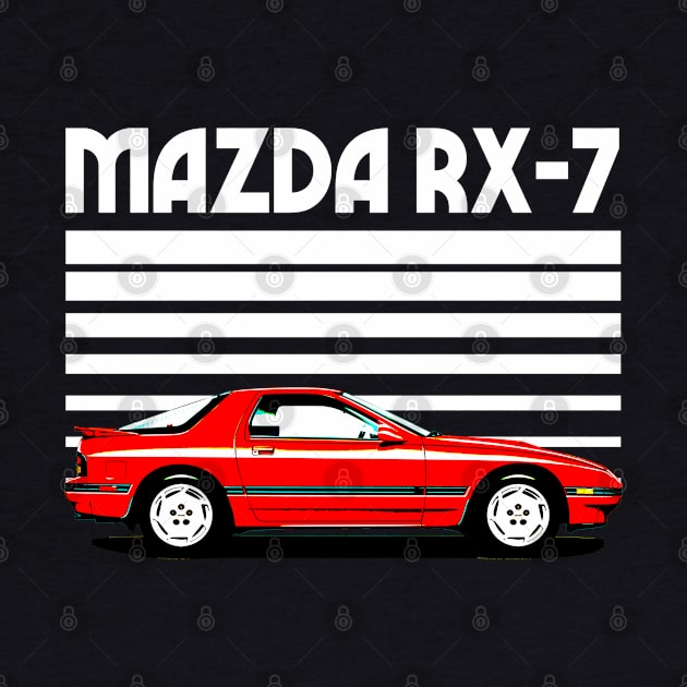 Mazda RX-7 / 80s Japanese Sports Car Lovers by DankFutura